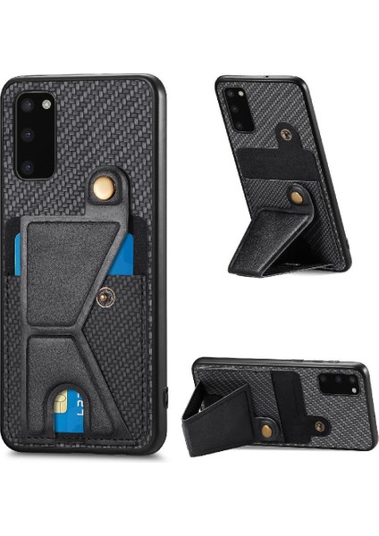 Samsung Galaxy S20 Braket Manyetik Tasarım Standı Fonksiyonu Için Kılıf (Yurt Dışından)