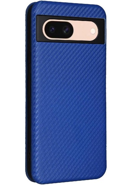 Kart Sahibi ile Google Piksel 8A Manyetik Karbon Fiber Için Flip Case (Yurt Dışından) fiyatları