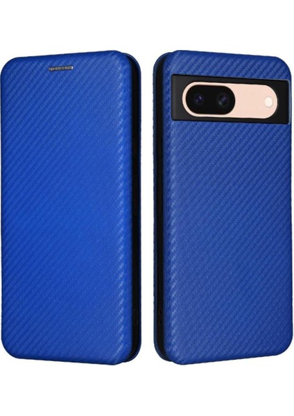 Kart Sahibi ile Google Piksel 8A Manyetik Karbon Fiber Için Flip Case (Yurt Dışından) fırsatları