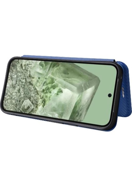 Kart Sahibi ile Google Piksel 8A Manyetik Karbon Fiber Için Flip Case (Yurt Dışından) indirimleri