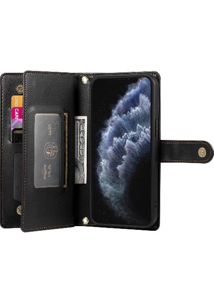IPhone 11 Pro Için Flip Case Standı Cüzdan Iş Çok Fonksiyonlu Kayış (Yurt Dışından) indirimleri