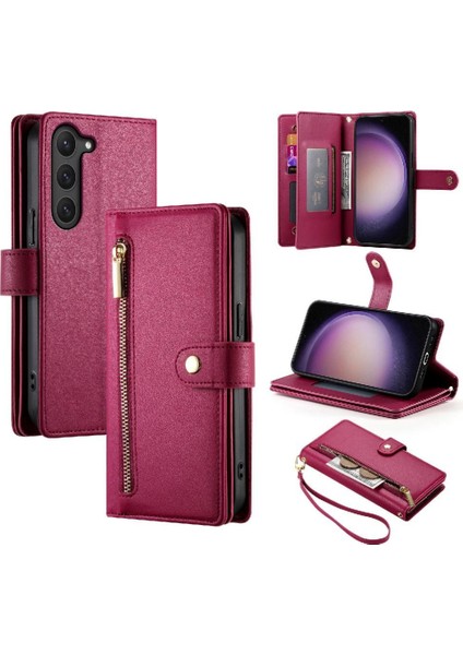 Samsung Galaxy S23 Çok Fonksiyonlu Cüzdan Crossbody Kayış Için Flip Case (Yurt Dışından) fiyatları