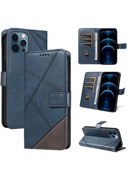 IPhone 12 Için Flip Case Pro Max ve Kart Yuvası Deri Telefon Koruma (Yurt Dışından)