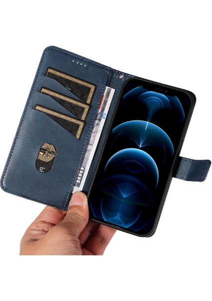 IPhone 12 Için Flip Case Pro Max ve Kart Yuvası Deri Telefon Koruma (Yurt Dışından)