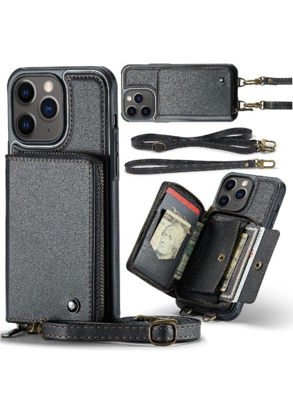 IPhone 11 Pro Max Rfıd Engelleme Şık ve Fonksiyonel Çift Kayış (Yurt Dışından)