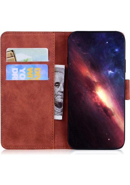 IPhone 14 Için Flip Case Pro Max Deri Cüzdan Kabartmalı Sevimli Kaplan (Yurt Dışından)