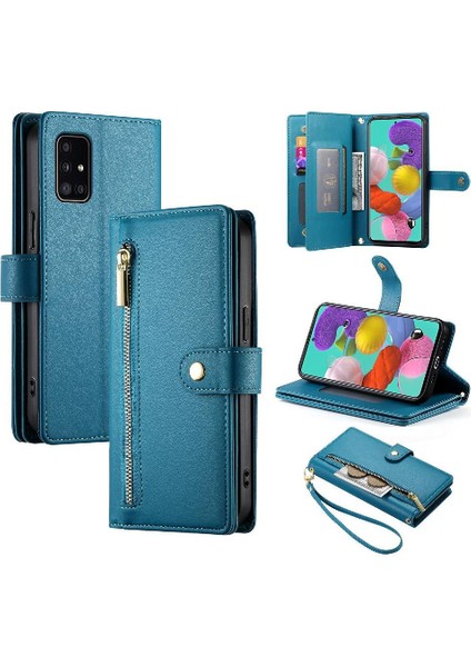 Samsung Galaxy A51 4g Için Flip Case Standı Crossbody Kayış Iş (Yurt Dışından)