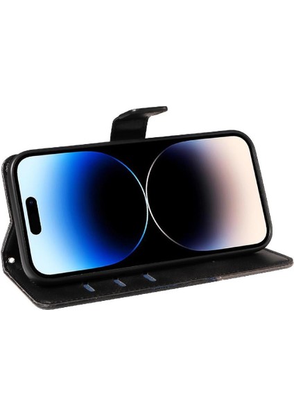IPhone 14 Pro Max Yüksek Kalite ve Kart Yuvası Deri Telefon Için Flip Case (Yurt Dışından)