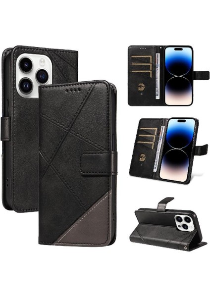IPhone 14 Pro Max Yüksek Kalite ve Kart Yuvası Deri Telefon Için Flip Case (Yurt Dışından)