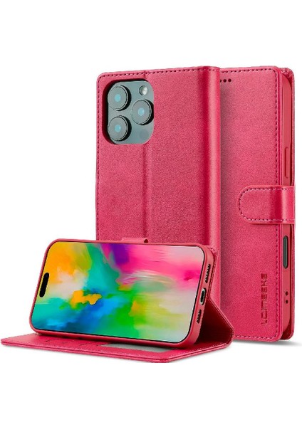 Tutucu Kart Yuvaları Cüzdan Buzağı Doku ile IPhone 16 Pro Max Için Kılıf (Yurt Dışından)