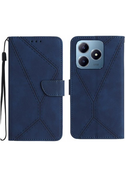 Realme C61 Yüksek Kalite Tpu Yumuşak Pu Deri Deri Cüzdan (Yurt Dışından)
