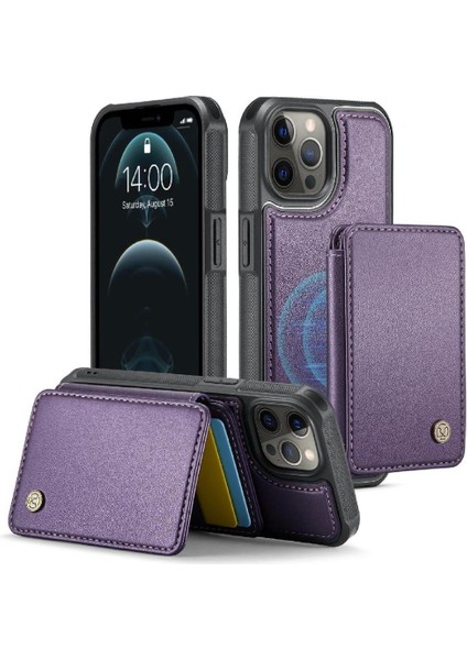 IPhone 12 Için Kılıf Pro Max Standı Fonksiyonu 2 In 1 Işlevsellik Rfıd (Yurt Dışından)