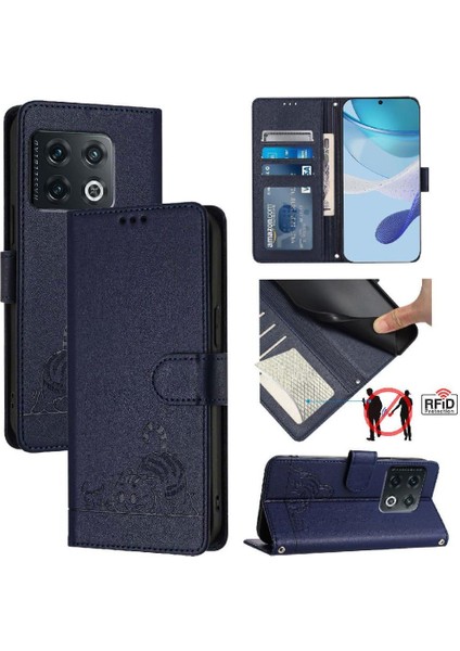 Oneplus 10 Pro 5g Için Kılıf Cüzdan Kapak Çevirin Kart Yuvası Tutucu Kickstand (Yurt Dışından)