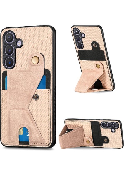 Samsung Galaxy S24 Artı Cardholder Standı Fonksiyonu Için Kılıf Braketi Tasarım (Yurt Dışından)