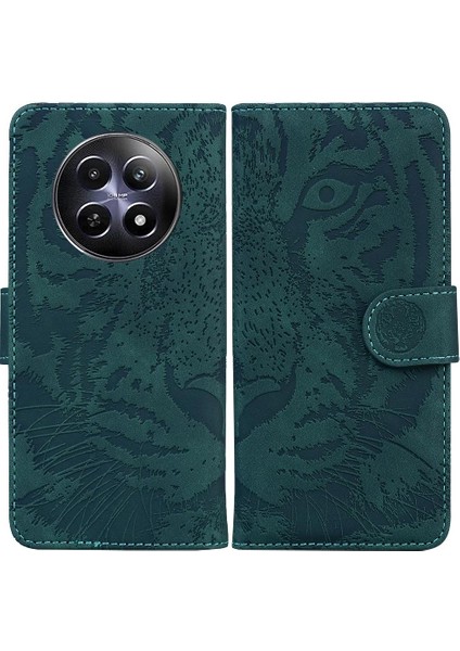 Realme 12 5g Kabartmalı Sevimli Kaplan Deri Cüzdan Kickstand Için Flip Case (Yurt Dışından)