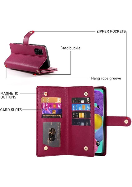 Samsung Galaxy A51 4g Için Flip Case Standı Crossbody Kayış Iş (Yurt Dışından) modelleri