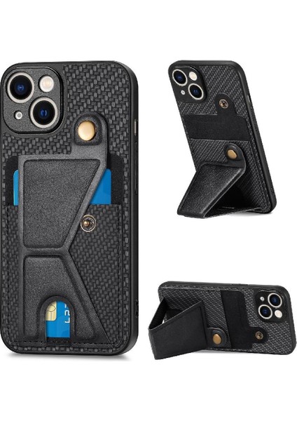 IPhone 14 Için Kılıf Standı Fonksiyonu Manyetik Tasarım Kart Sahibi Braketi (Yurt Dışından)