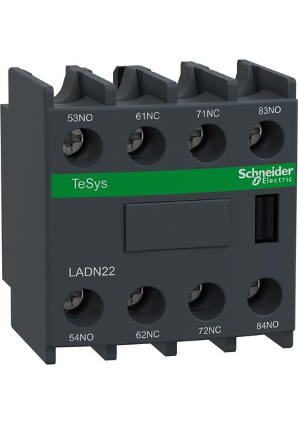 Schneıder LADN22 Kontak Bloğu, Yardımcı, 2no/2nc, 10 A, 600 V, 4 Kutuplu