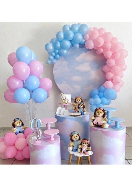 Cinsiyet Belirleme Parti Balon Balon Zincir 100 Adet + 5 mt Balon Zinciri