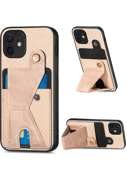 IPhone 11 Için Kılıf Standı Fonksiyonu Braketi Manyetik Tasarım Kart Sahibi (Yurt Dışından)
