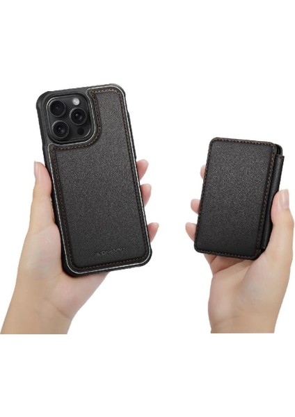 IPhone 15 Için Kılıf Pro Max Standı Fonksiyonu 2 1 Işlevsellik Manyetik (Yurt Dışından)