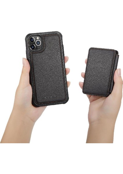 IPhone 11 Için Kılıf Pro Max Rfıd Engelleme Ayrılabilir Cüzdan Standı Fonksiyonu (Yurt Dışından)