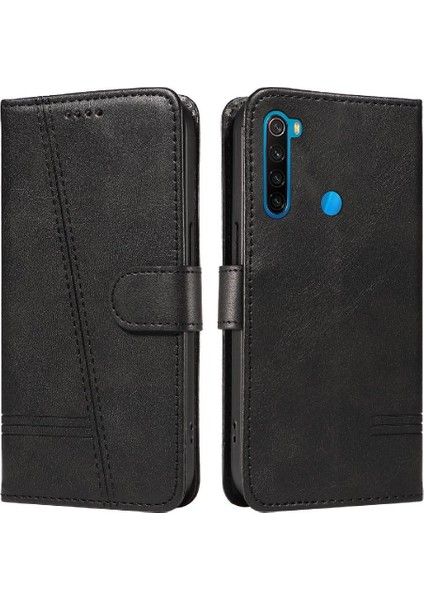 Kredi Kartı Yuvası ile Xiaomi Redmi Not 8t Için Filp Durumda Cüzdan Telefon Kılıfı (Yurt Dışından)