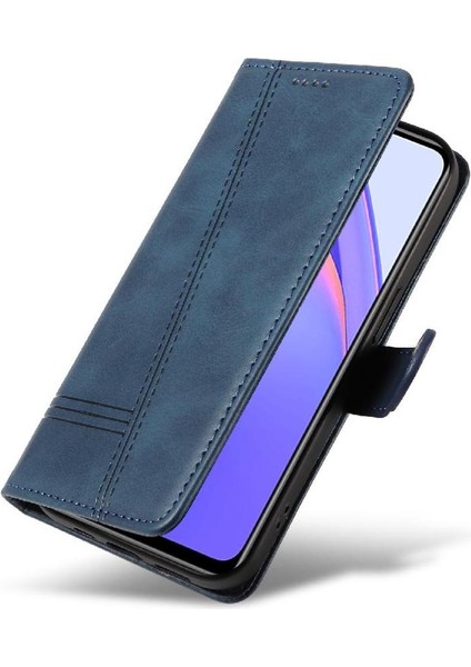 Xiaomi Redmi Not 9 4g Için Filp Durumda Preslenmiş Pu Deri Ayrılabilir Siyah (Yurt Dışından)
