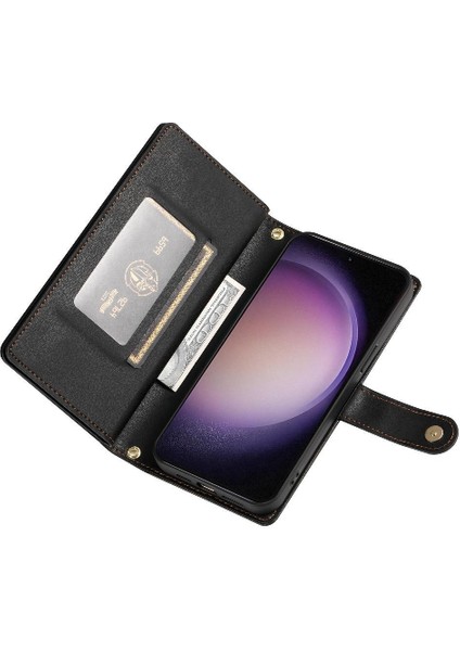 Samsung Galaxy S23 Çok Fonksiyonlu Cüzdan Crossbody Kayış Için Flip Case (Yurt Dışından) indirimleri