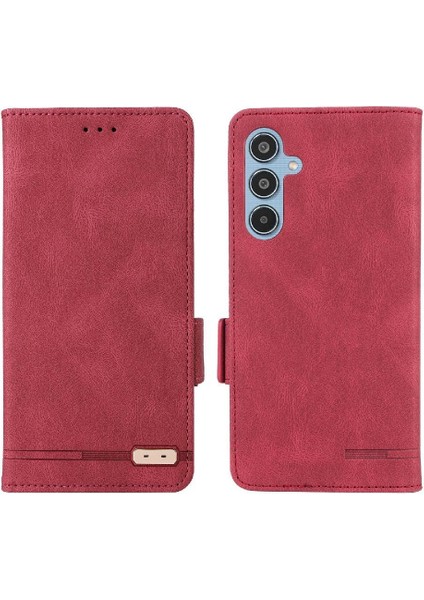 Toka ile Samsung Galaxy M35 Manyetik Cüzdan Kart Tutucu Için Flip Case (Yurt Dışından)