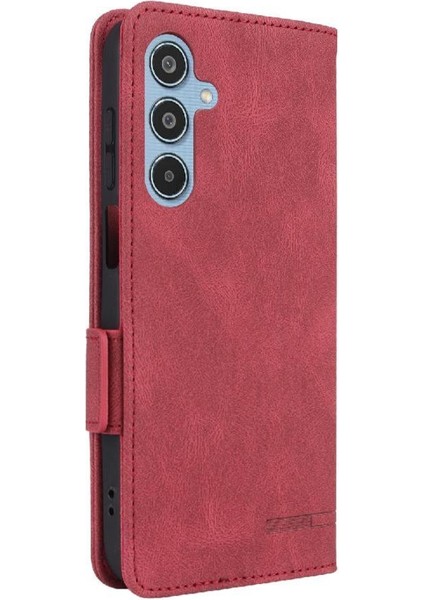 Toka ile Samsung Galaxy M35 Manyetik Cüzdan Kart Tutucu Için Flip Case (Yurt Dışından)