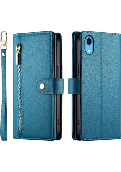 IPhone Xr Standı Cüzdan Çok Fonksiyonlu Crossbody Askısı Için Flip Case (Yurt Dışından)