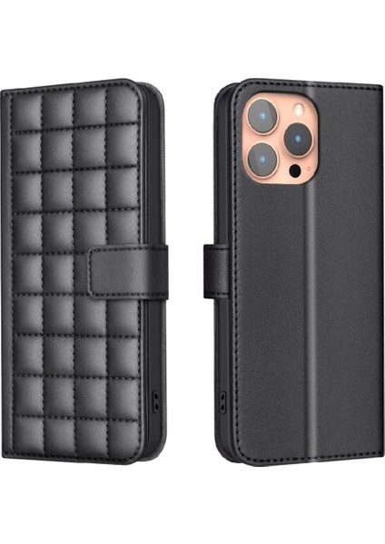 IPhone 15 Için Flip Case Pro Max Cüzdan Koruyucu Kart Yuvaları Tutucu Pu (Yurt Dışından)