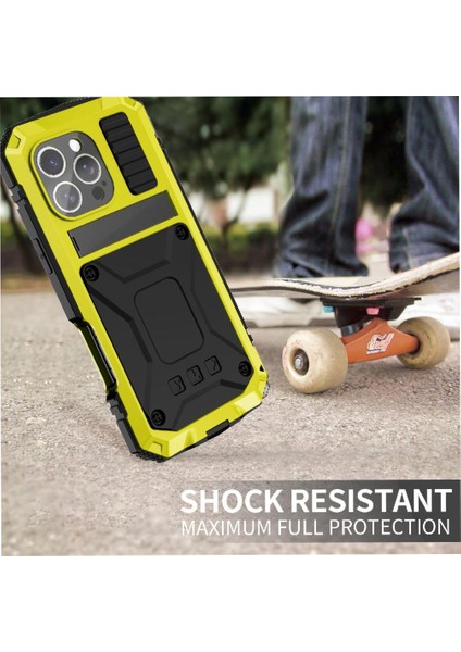 IPhone 16 Pro 360 Için Metal Kasa Tam Vücut Koruyucu Kapak Cam Ekran (Yurt Dışından) fiyatları