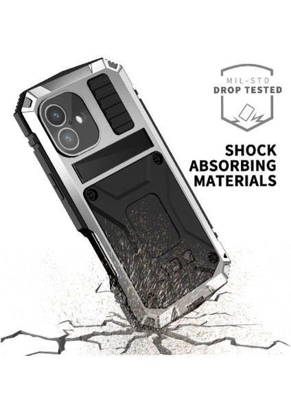 IPhone 16 Için Metal Kasa Withkickstand 360 Tam Vücut Koruyucu Kapak (Yurt Dışından) fırsatları