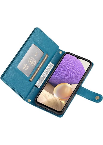 Samsung Galaxy A32 5g Için Flip Case Crossbody Kayış Çok Fonksiyonlu Standı (Yurt Dışından)