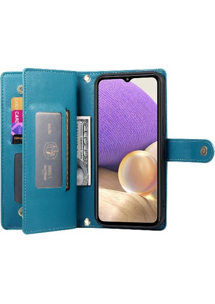Samsung Galaxy A32 5g Için Flip Case Crossbody Kayış Çok Fonksiyonlu Standı (Yurt Dışından)
