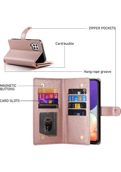 Samsung Galaxy A22 4g Iş Cüzdan Çok Fonksiyonlu Standı Için Flip Case (Yurt Dışından) fırsatları