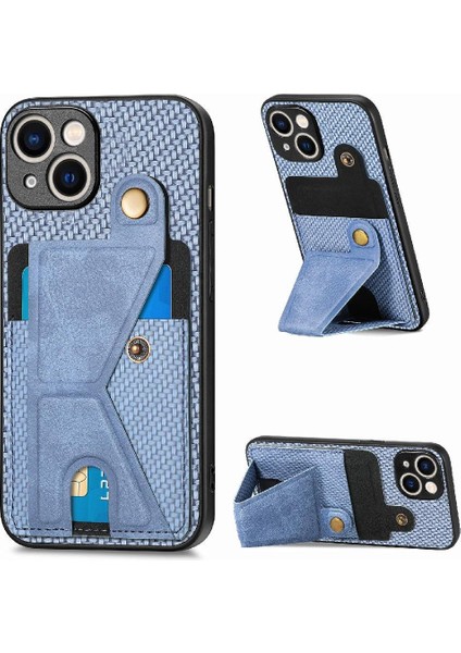 IPhone 15 Için Kılıf Artı Standı Fonksiyonu Manyetik Tasarım Braketi Kart Sahibi (Yurt Dışından)