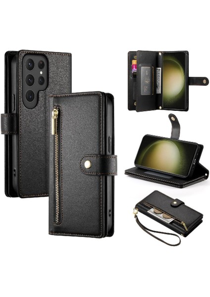 Samsung Galaxy S23 Ultra Crossbody Kayış Cüzdan Iş Için Flip Case (Yurt Dışından) fiyatları