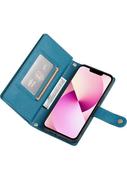 IPhone 13 Iş Cüzdan Standı Crossbody Askısı Için Flip Case (Yurt Dışından) modelleri