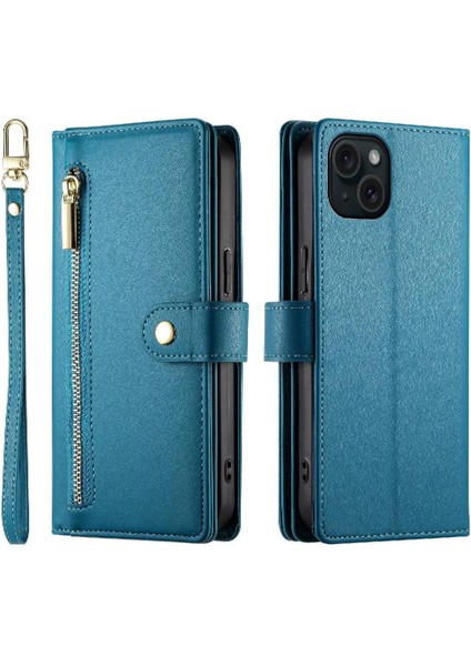 IPhone 15 Için Flip Case Artı Iş Crossbody Kayış Çok Fonksiyonlu (Yurt Dışından) indirimleri
