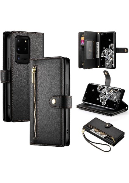 Samsung Galaxy S20 Için Flip Case Ultra Çok Fonksiyonlu Standı Cüzdan Kayış (Yurt Dışından) fırsatları