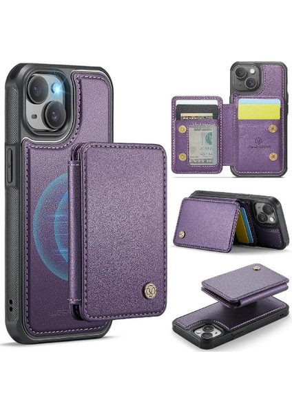 IPhone 15 Için Kılıf Manyetik Rfıd Engelleme Standı Fonksiyonu Ayrılabilir 2 (Yurt Dışından) modelleri