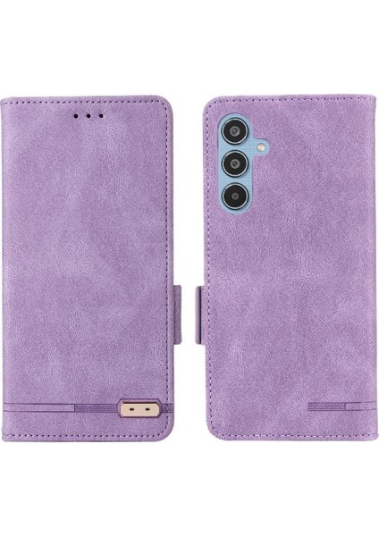 Toka ile Samsung Galaxy M35 Manyetik Cüzdan Kart Tutucu Için Flip Case (Yurt Dışından)