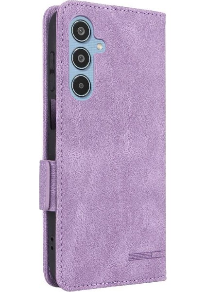 Toka ile Samsung Galaxy M35 Manyetik Cüzdan Kart Tutucu Için Flip Case (Yurt Dışından)