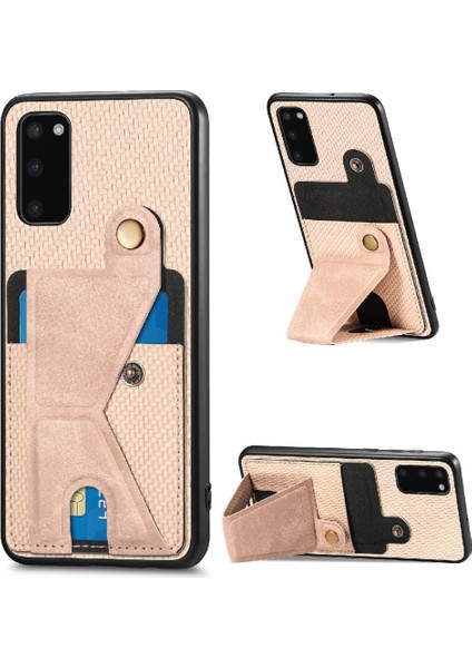 Samsung Galaxy S20 Braket Manyetik Tasarım Standı Fonksiyonu Için Kılıf (Yurt Dışından)