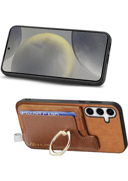 Samsung Galaxy S24 Manyetik Cüzdan Yüzük Standı Tutucu Magsafe Için Kılıf (Yurt Dışından) fırsatları