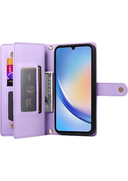 Samsung Galaxy A34 5g Için Flip Case Standı Iş Çok Fonksiyonlu Cüzdan (Yurt Dışından) fiyatları