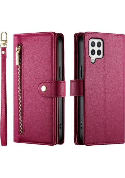 Samsung Galaxy A22 4g Iş Cüzdan Çok Fonksiyonlu Standı Için Flip Case (Yurt Dışından)